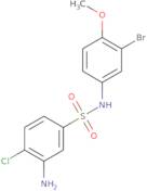 3-Amino-N-(3-bromo-4-methoxyphenyl)-4-chlorobenzene-1-sulfonamide