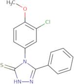 4-(3-Chloro-4-methoxyphenyl)-5-phenyl-4H-1,2,4-triazole-3-thiol