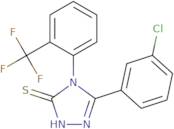 5-(3-Chlorophenyl)-4-[2-(trifluoromethyl)phenyl]-4H-1,2,4-triazole-3-thiol