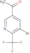 1-[5-bromo-6-(trifluoromethyl)pyridin-3-yl]ethan-1-one