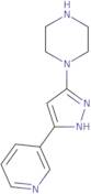 1-[3-(Pyridin-3-yl)-1H-pyrazol-5-yl]piperazine