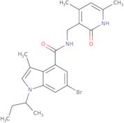 6-bromo-1-(sec-butyl)-N-((4,6-dimethyl-2-oxo-1,2-dihydropyridin-3-yl)methyl)-3-methyl-1H-indole-4-…