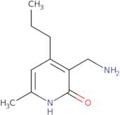 3-(Aminomethyl)-6-methyl-4-propylpyridin-2(1H)-one acetate