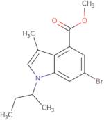 1H-Indole-4-carboxylic acid, 6-bromo-3-methyl-1-(1-methylpropyl)-, methyl ester