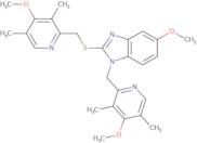 5-Methoxy-1-[(4-methoxy-3,5-dimethylpyridin-2-yl)methyl]-2-{[(4-methoxy-3,5-dimethylpyridin-2-yl)methyl]sulfanyl}-1H-1,3-benzodiazol e