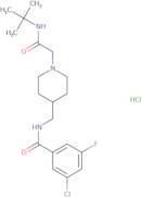 N-((1-(2-(tert-Butylamino)-2-oxoethyl)piperidin-4-yl)methyl)-3-chloro-5-fluorobenzamide-d9 hydroch…