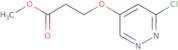 Methyl 3-((6-chloropyridazin-4-yl)oxy)propanoate