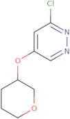 3-Chloro-5-((tetrahydro-2H-pyran-3-yl)oxy)pyridazine