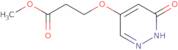 Methyl 3-((6-oxo-1,6-dihydropyridazin-4-yl)oxy)propanoate