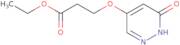 Ethyl 3-((6-oxo-1,6-dihydropyridazin-4-yl)oxy)propanoate