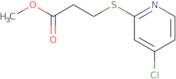 Methyl 3-((4-chloropyridin-2-yl)thio)propanoate