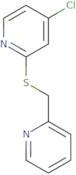 4-Chloro-2-((pyridin-2-ylmethyl)thio)pyridine