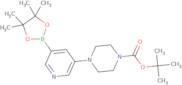 tert-Butyl 4-(5-(4,4,5,5-tetramethyl-1,3,2-dioxaborolan-2-yl)pyridin-3-yl)piperazine-1-carboxylate
