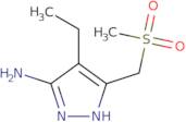 4-Ethyl-3-(methanesulfonylmethyl)-1H-pyrazol-5-amine