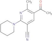 5-Acetyl-6-methyl-2-(piperidin-1-yl)pyridine-3-carbonitrile