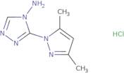 3-(3,5-Dimethyl-1H-pyrazol-1-yl)-4H-1,2,4-triazol-4-amine hydrochloride