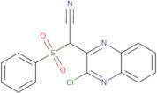 2-(Benzenesulfonyl)-2-(3-chloroquinoxalin-2-yl)acetonitrile