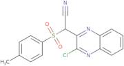 2-(3-Chloroquinoxalin-2-yl)-2-(4-methylbenzenesulfonyl)acetonitrile