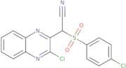 (4-Chloro-benzenesulfonyl)-(3-chloro-quinoxalin-2-yl)-acetonitrile