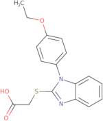 2-{[1-(4-Ethoxyphenyl)-1H-1,3-benzodiazol-2-yl]sulfanyl}acetic acid