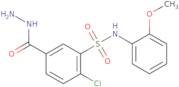 2-Chloro-5-(hydrazinecarbonyl)-N-(2-methoxyphenyl)benzene-1-sulfonamide