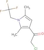 2-Chloro-1-[2,5-dimethyl-1-(2,2,2-trifluoroethyl)-1H-pyrrol-3-yl]ethan-1-one