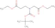 3-(tert-Butoxycarbonyl-ethoxycarbonylmethyl-amino)-propionic acid ethyl ester