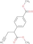 Benzeneacetic acid, 4-(methoxycarbonyl)-2-propyn-1-yl-, methyl ester