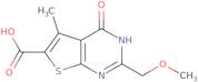 2-(Methoxymethyl)-5-methyl-4-oxo-3H,4H-thieno[2,3-d]pyrimidine-6-carboxylic acid