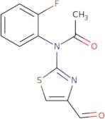 N-(2-Fluorophenyl)-N-(4-formyl-1,3-thiazol-2-yl)acetamide