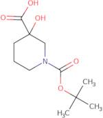 1-[(tert-Butoxy)carbonyl]-3-hydroxypiperidine-3-carboxylic acid