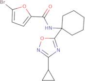 5-Bromo-N-[1-(3-cyclopropyl-1,2,4-oxadiazol-5-yl)cyclohexyl]-2-furamide