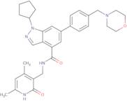 1-Cyclopentyl-N-[(4,6-dimethyl-2-oxo-1H-pyridin-3-yl)methyl]-6-[4-(morpholin-4-ylmethyl)phenyl]i...