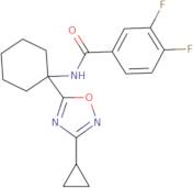 N-[1-(3-Cyclopropyl-1,2,4-oxadiazol-5-yl)cyclohexyl]-3,4-difluorobenzamide