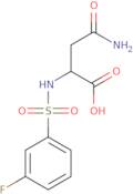 3-Carbamoyl-2-(3-fluorobenzenesulfonamido)propanoic acid