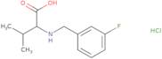 2-{[(3-Fluorophenyl)methyl]amino}-3-methylbutanoic acid hydrochloride