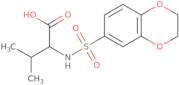 2-(2,3-Dihydro-1,4-benzodioxine-6-sulfonamido)-3-methylbutanoic acid