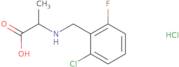 2-{[(2-Chloro-6-fluorophenyl)methyl]amino}propanoic acid hydrochloride