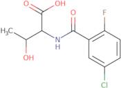 2-[(5-Chloro-2-fluorophenyl)formamido]-3-hydroxybutanoic acid