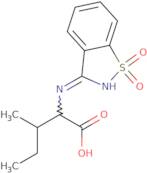 2-((1,1-Dioxidobenzo[D]isothiazol-3-yl)amino)-3-methylpentanoic acid