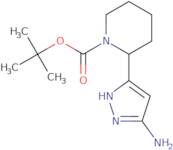 TERT-BUTYL 2-(5-AMINO-1H-PYRAZOL-3-YL)PIPERIDINE-1-CARBOXYLATE