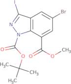 1-(tert-Butyl) 7-methyl 5-bromo-3-iodo-1H-indazole-1,7-dicarboxylate