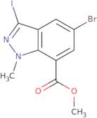 Methyl 5-bromo-3-iodo-1-methyl-1H-indazole-7-carboxylate