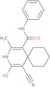5-Cyano-2-methyl-N-phenyl-4-sulfanyl-3-azaspiro[5.5]undeca-1,4-diene-1-carboxamide