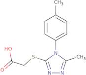 2-{[5-Methyl-4-(4-methylphenyl)-4H-1,2,4-triazol-3-yl]sulfanyl}acetic acid