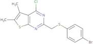 2-{[(4-Bromophenyl)sulfanyl]methyl}-4-chloro-5,6-dimethylthieno[2,3-d]pyrimidine