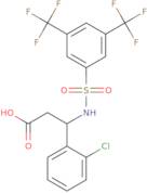 3-[3,5-Bis(trifluoromethyl)benzenesulfonamido]-3-(2-chlorophenyl)propanoic acid