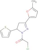 2-Chloro-1-[3-(5-methylfuran-2-yl)-5-(thiophen-2-yl)-4,5-dihydro-1H-pyrazol-1-yl]ethan-1-one