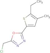 2-(Chloromethyl)-5-(5-ethyl-4-methylthiophen-2-yl)-1,3,4-oxadiazole