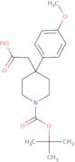 2-(1-(tert-Butoxycarbonyl)-4-(4-methoxyphenyl)piperidin-4-yl)acetic acid